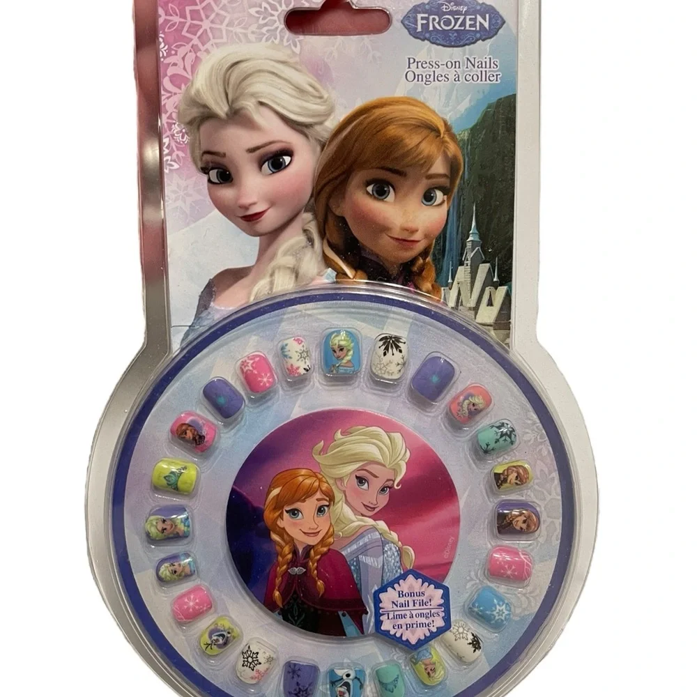 Frozen and Trolls Kids Press on Nail Set